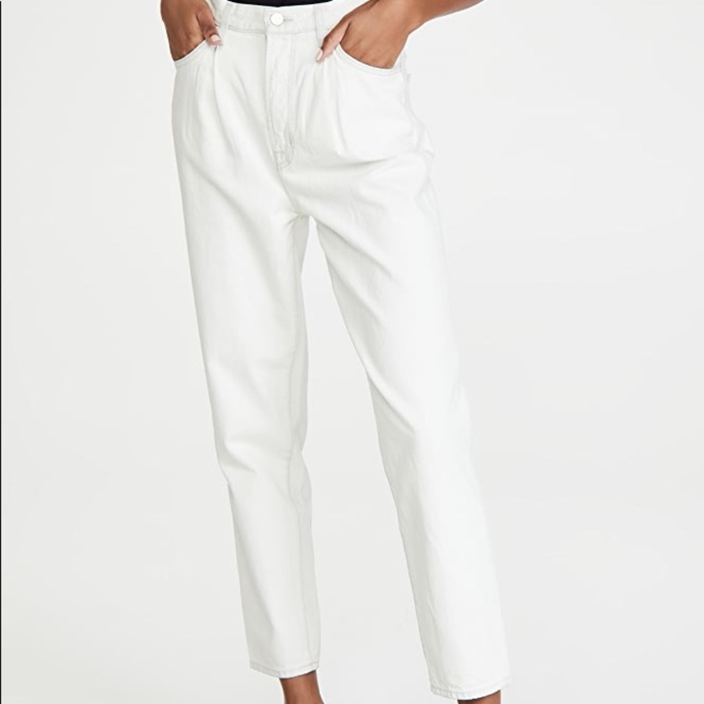 J Brand Pleated Peg Jeans